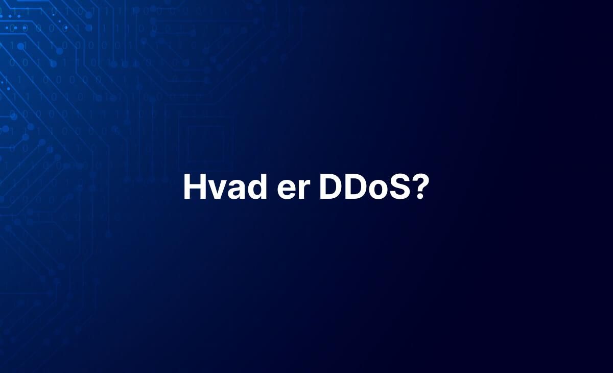 Forklaring på hvad DDoS er